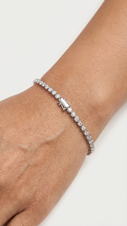 Diamond Tennis Bracelet — Bezel Single Line 2.01CT