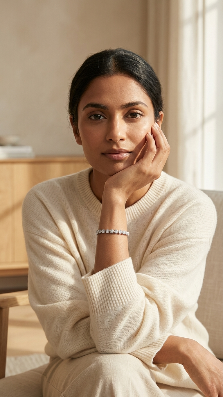 Diamond Tennis Bracelet — Bezel Single Line 2.01CT
