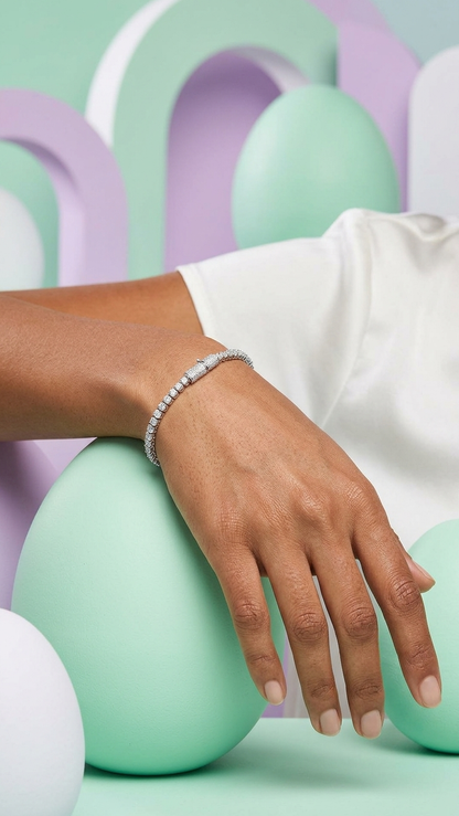Diamond Tennis Bracelet - Lab Grown | Hero Shot