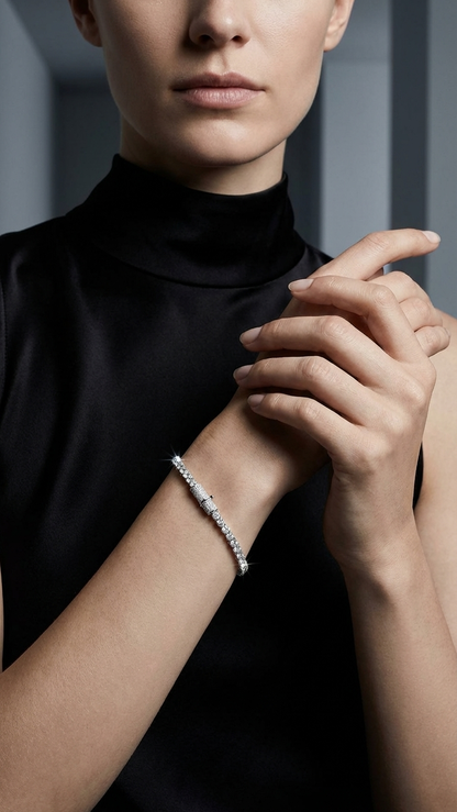 Diamond Tennis Bracelet - Lab Grown | Hero Shot